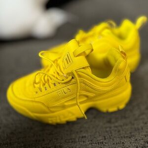 YELLOW FILA SNEAKERS